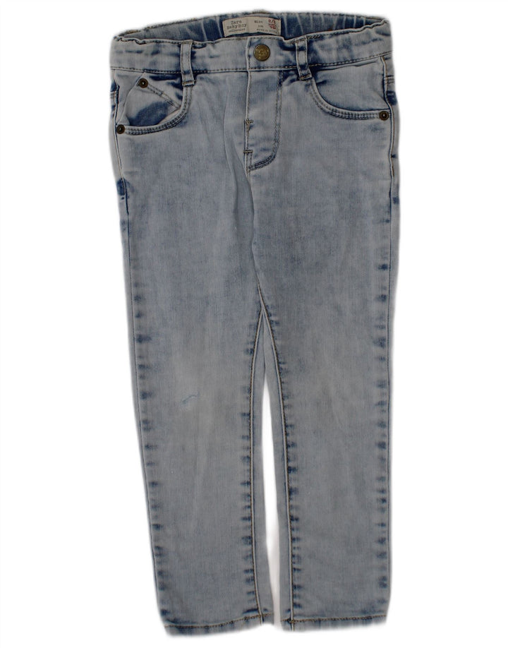 Zara Boys Slim Jeans 2-3 Years W20 L13 Blue Cotton