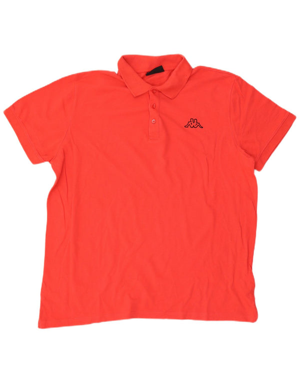 Kappa Mens Polo Shirt 2XL Red Cotton