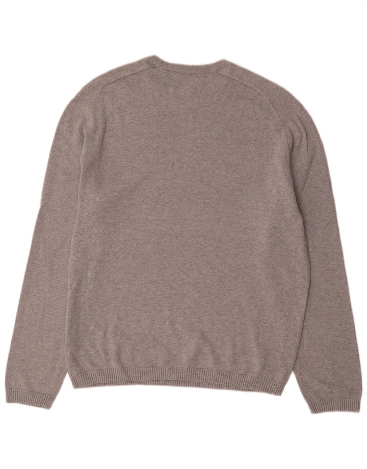 Penguin Mens Crew Neck Jumper Sweater Large Grey Cotton