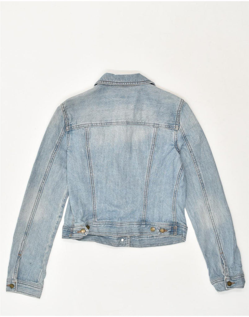 CHAPS Womens Denim Jacket UK 6 XS Blue Cotton | Vintage Chaps | Thrift | Second-Hand Chaps | Used Clothing | Messina Hembry 