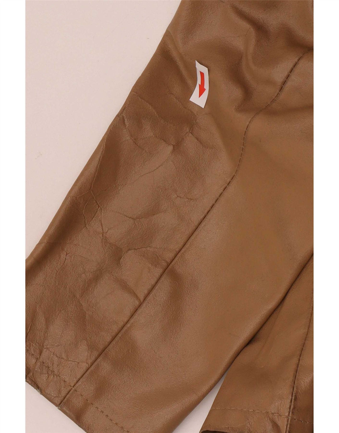 Conbipel Womens Leather Jacket IT 44 Medium Brown