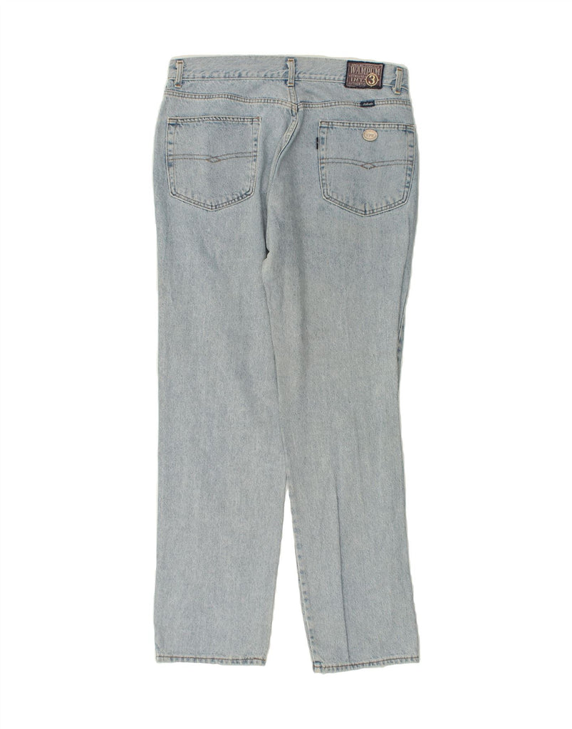 WAMPUM Womens Straight Jeans IT 54 3XL W36 L32 Blue Cotton Vintage Wampum and Second-Hand Wampum from Messina Hembry 