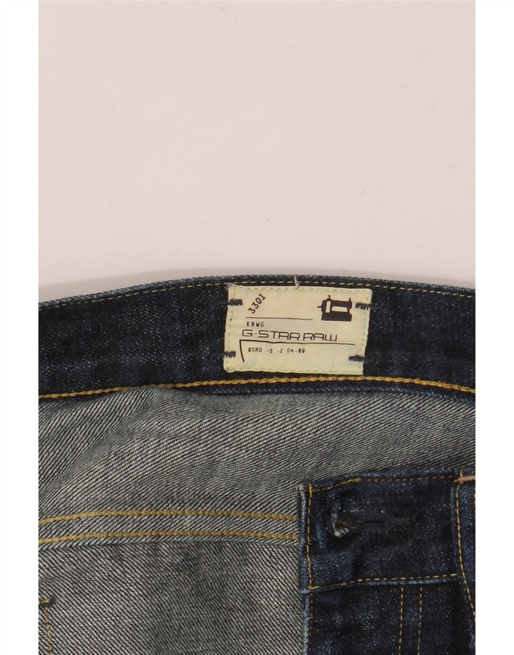 G-Star Mens 3301 Straight Jeans W34 L34 Navy Blue