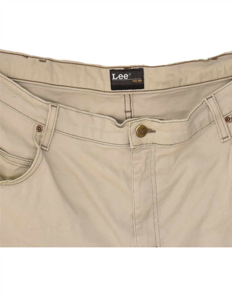 LEE Mens Straight Casual Trousers W42 L30 Beige | Vintage Lee | Thrift | Second-Hand Lee | Used Clothing | Messina Hembry 