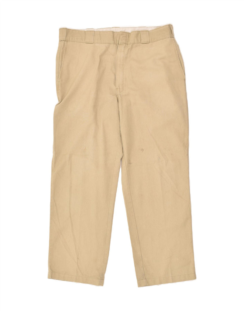 DICKIES Mens Straight Chino Trousers W38 L29 Beige | Vintage Dickies | Thrift | Second-Hand Dickies | Used Clothing | Messina Hembry 