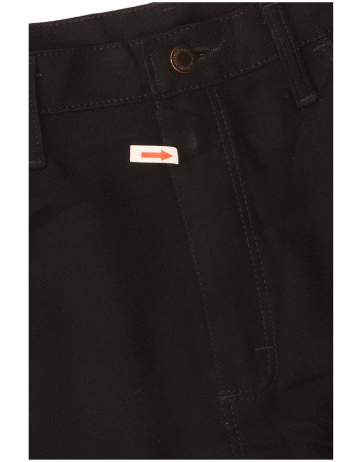 WRANGLER Mens Straight Casual Trousers W36 L26 Black Polyester