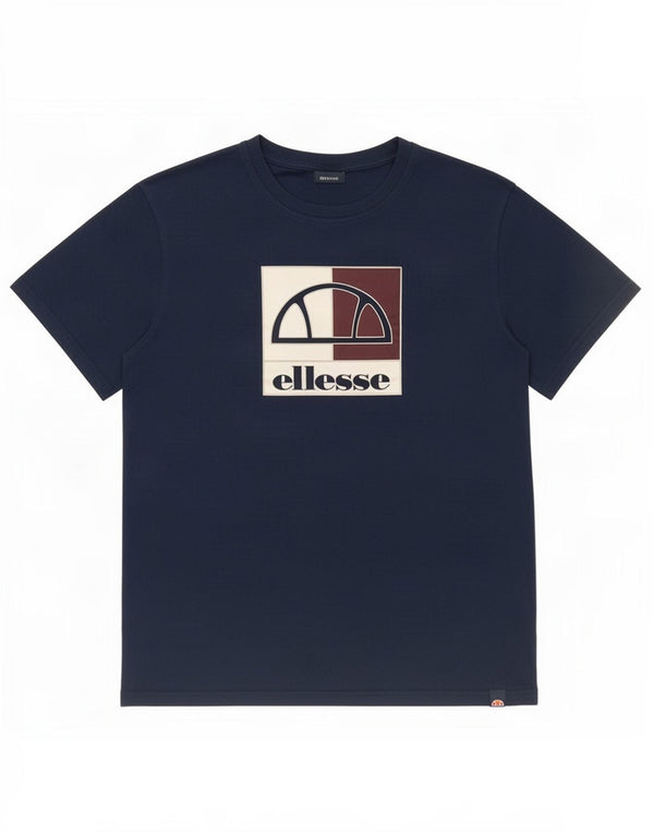Ellesse Boys Graphic T-Shirt Top 15-16 Years XL Navy Blue Cotton