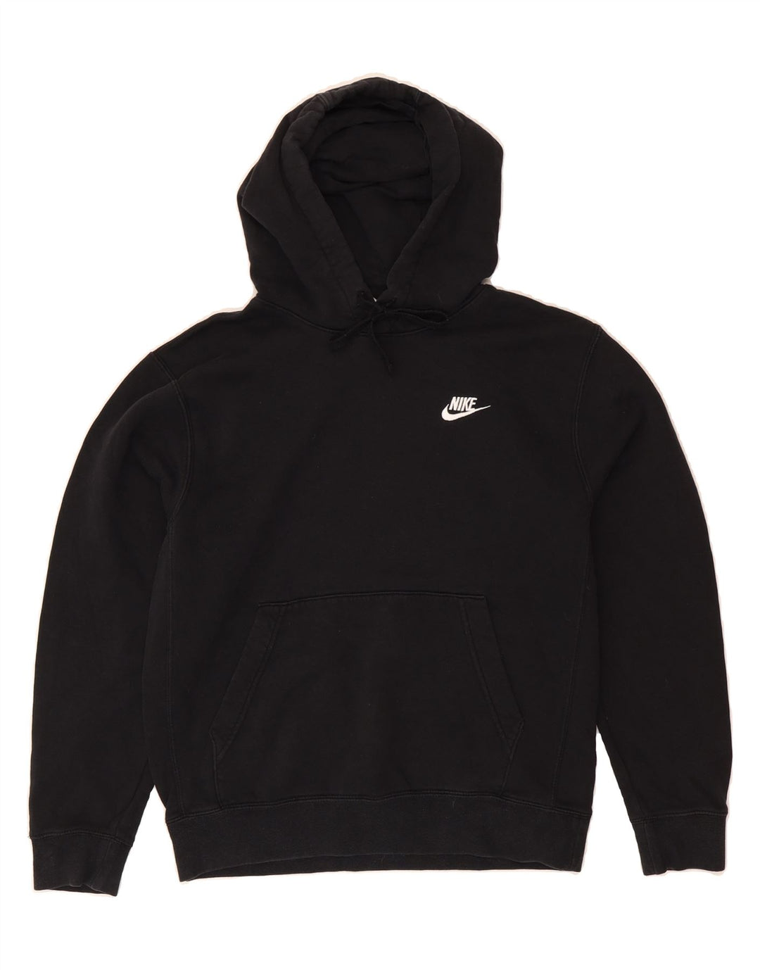 NIKE Mens Hoodie Jumper Small Black Polyester Vintage Nike and Second-Hand Nike from Messina Hembry 