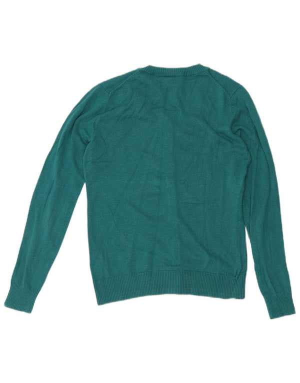 Gap Womens Regular Fit Cardigan Sweater UK 10 Small Green Cotton
