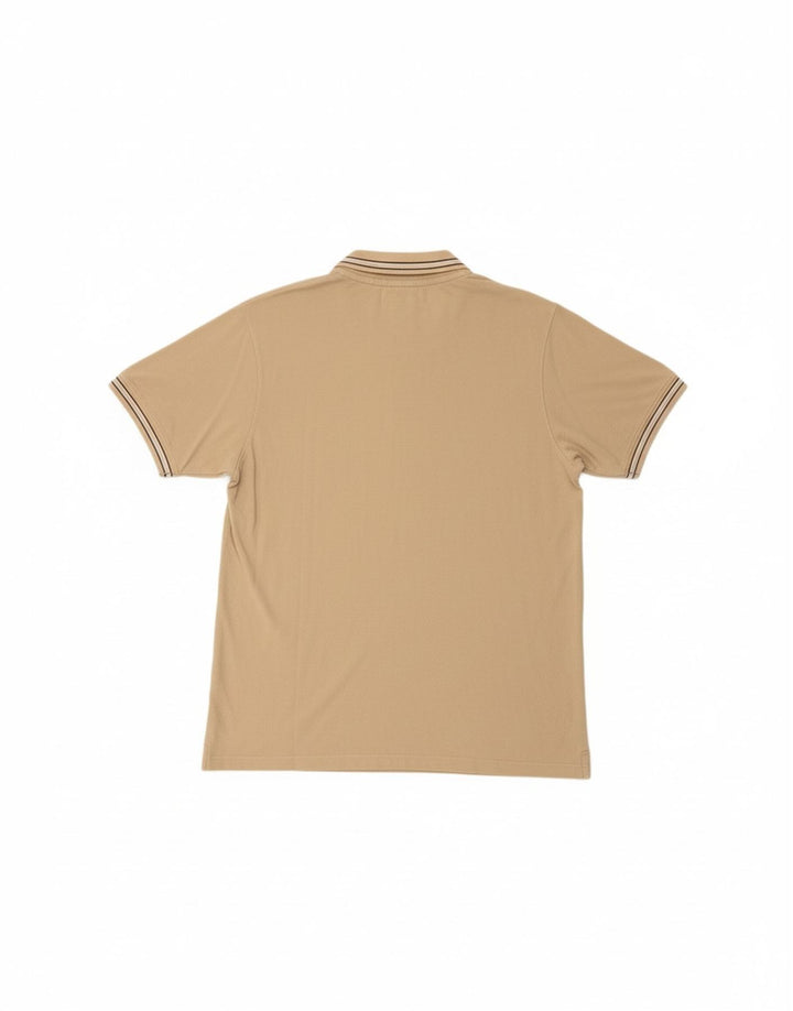 LOTTO Mens Polo Shirt XL Beige Cotton Vintage Lotto and Second-Hand Lotto from Messina Hembry 