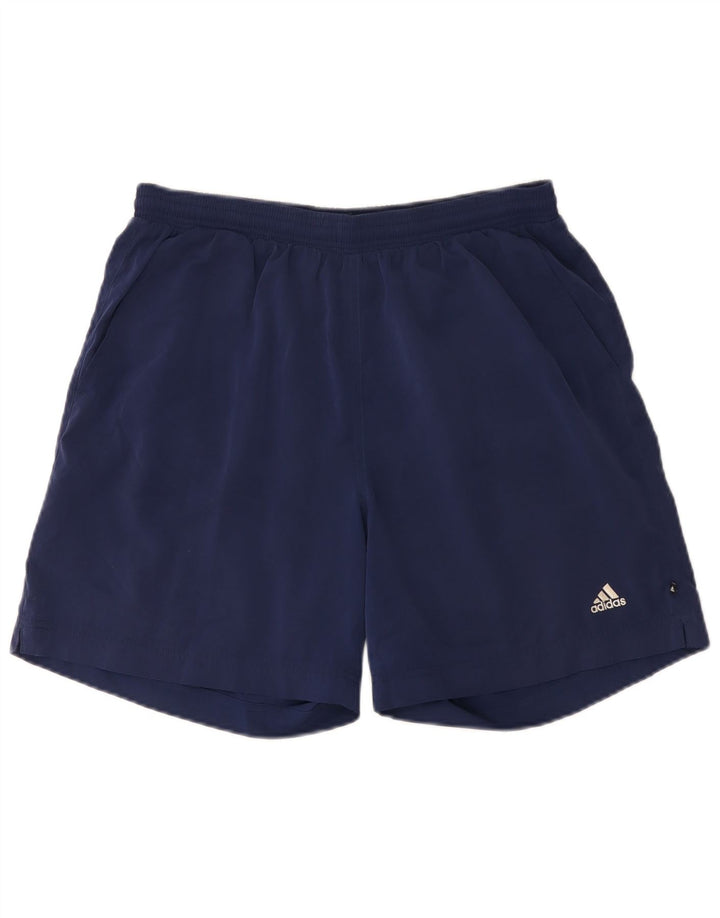 Adidas Mens Sport Shorts Medium  Navy Blue Polyester