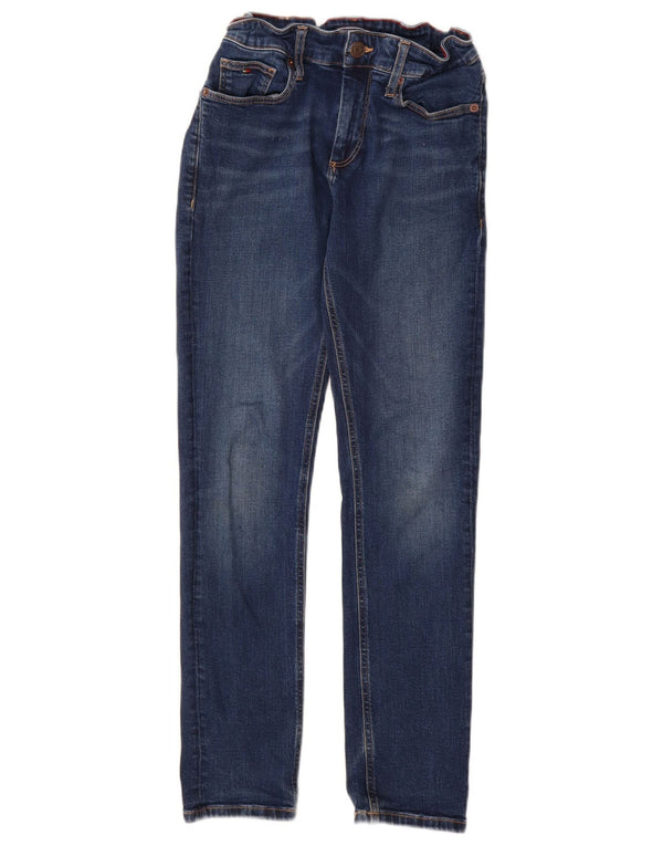 Tommy Hilfiger Boys Slim Jeans 13-14 Years W26 L28 Navy Blue Cotton