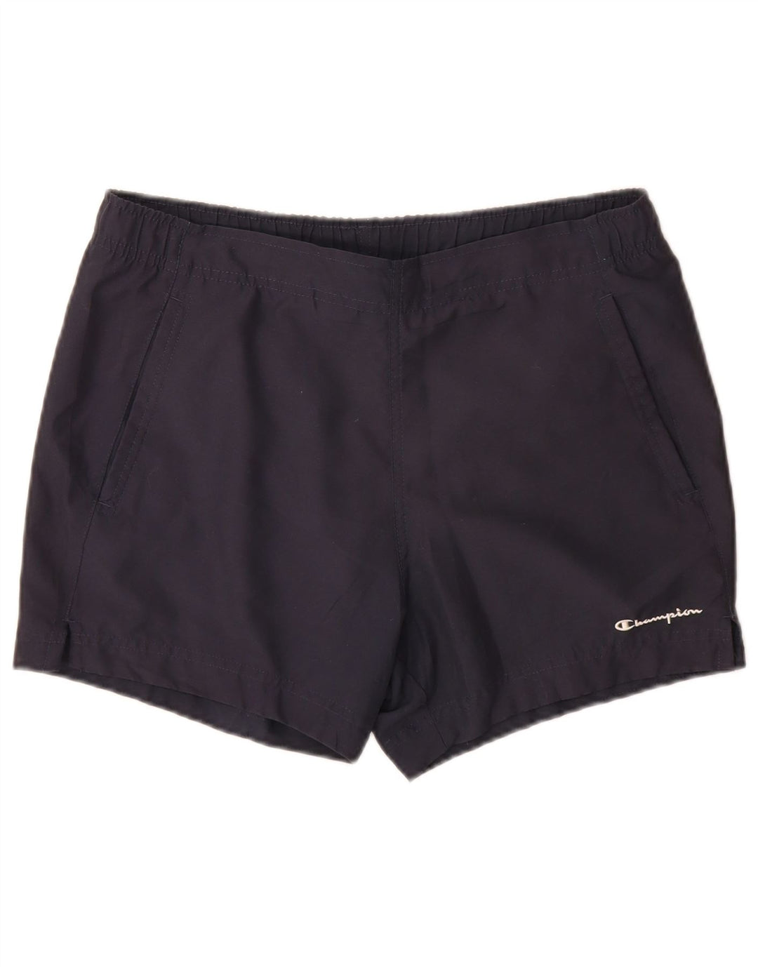 Champion Mens Swimming Shorts Small  Navy Blue Polyester
