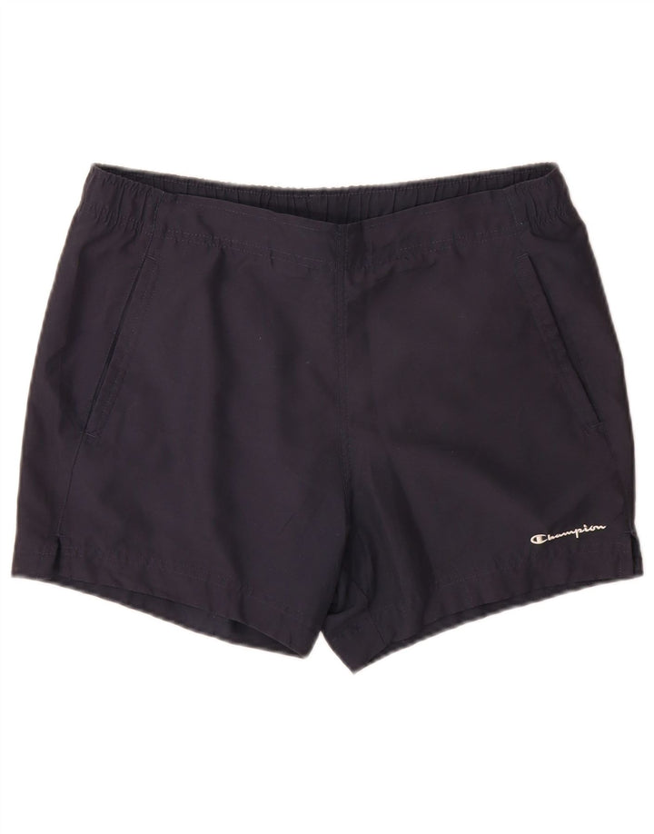 Champion Mens Swimming Shorts Small  Navy Blue Polyester