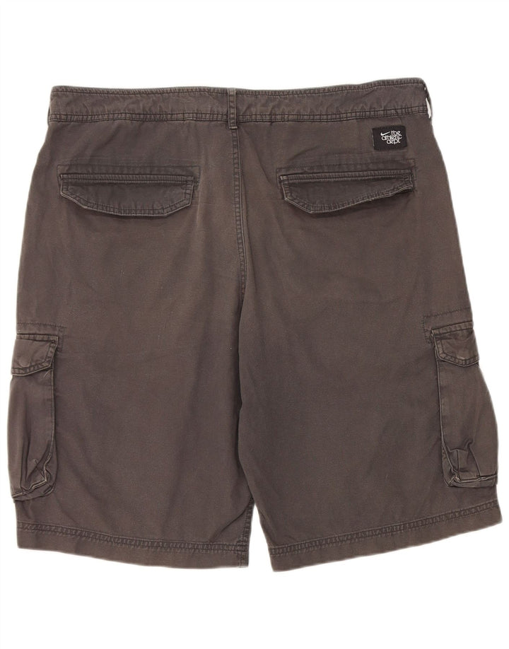 Nike Mens Cargo Shorts W34 Large Grey Cotton