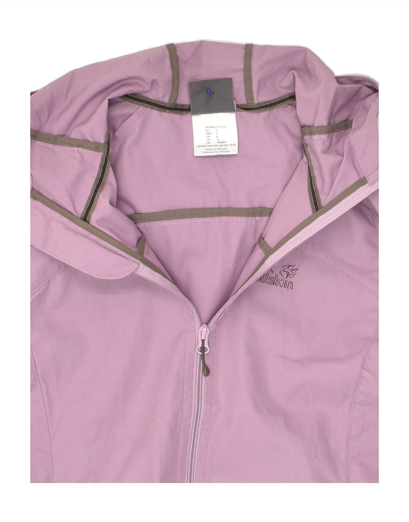 JACK WOLFSKIN Womens Hooded Rain Jacket UK 10 Small  Pink Polyester | Vintage Jack Wolfskin | Thrift | Second-Hand Jack Wolfskin | Used Clothing | Messina Hembry 