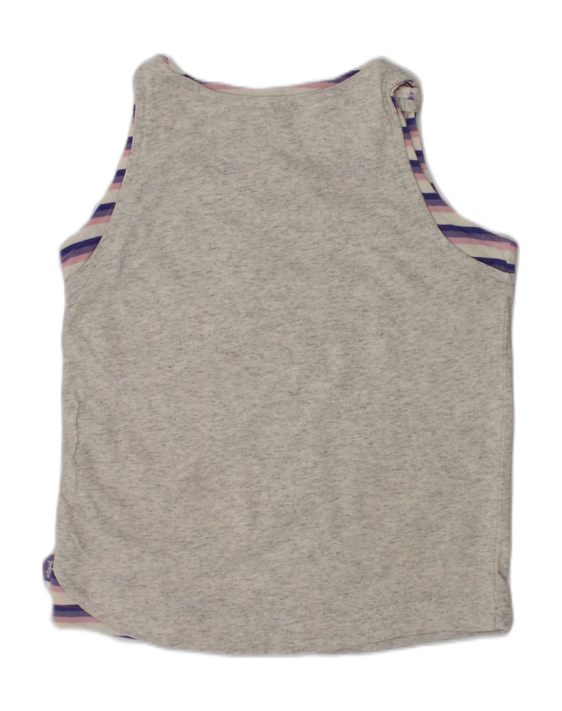 ADIDAS Girls Graphic Vest Top 7-8 Years Medium Grey Cotton | Vintage Adidas | Thrift | Second-Hand Adidas | Used Clothing | Messina Hembry 