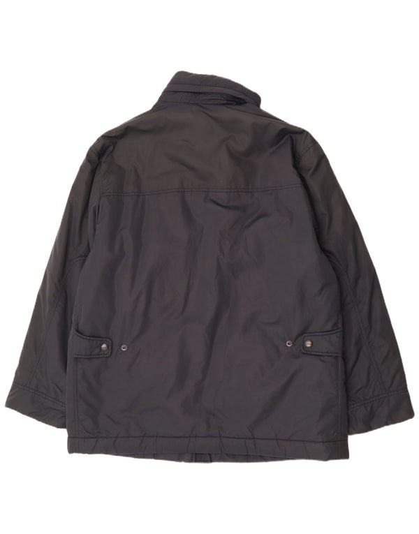 Fay Mens Hooded Windbreaker Jacket UK 42 XL Navy Blue