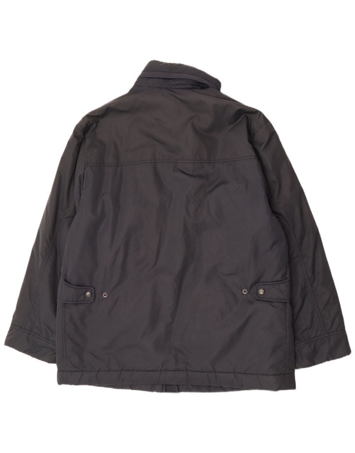 Fay Mens Hooded Windbreaker Jacket UK 42 XL Navy Blue