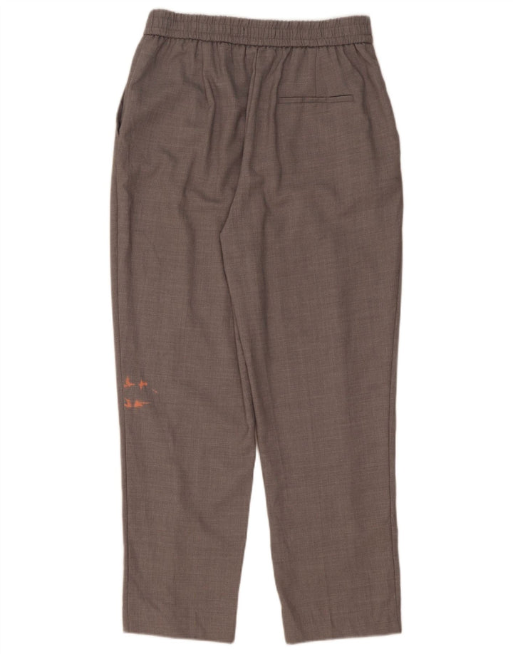 Zara Womens Tapered Chino Trousers Medium W28 L26 Grey Polyester