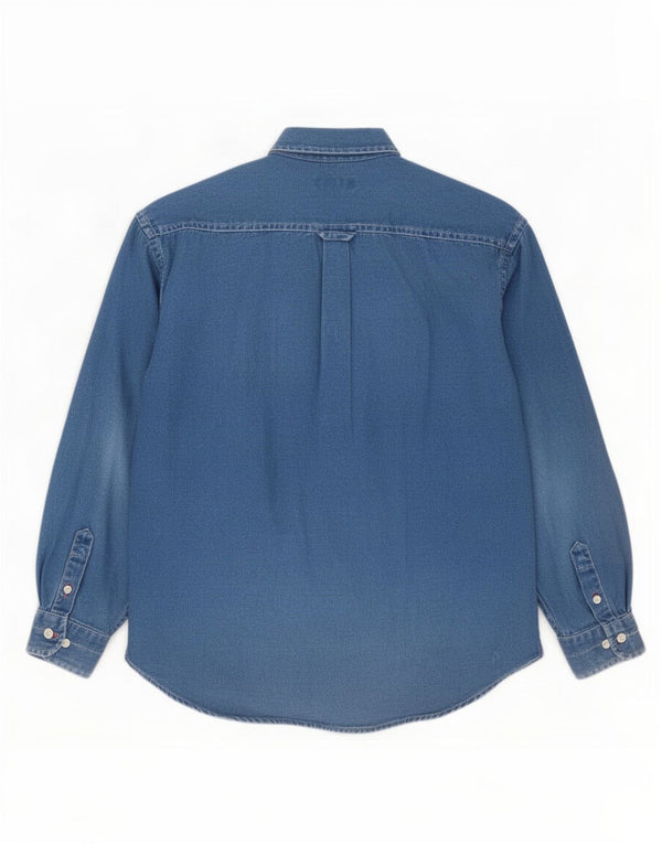 Gant Boys Shirt 11-12 Years XL Blue Cotton