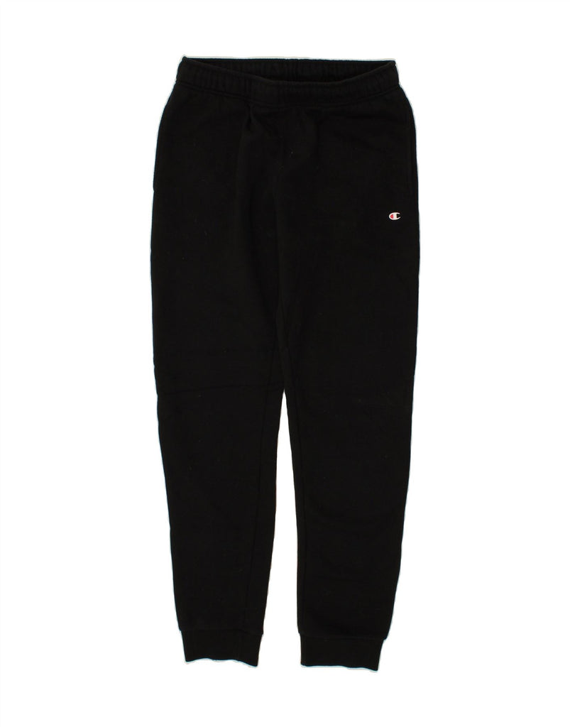 CHAMPION Womens Tracksuit Trousers Joggers UK 14 Medium Black Cotton Vintage Champion and Second-Hand Champion from Messina Hembry 