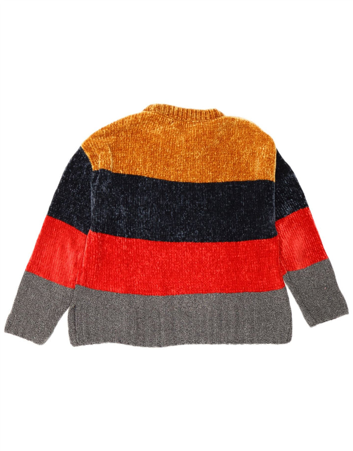 Marks & Spencer Womens Boat Neck Jumper Sweater UK 12 Medium Multicoloured