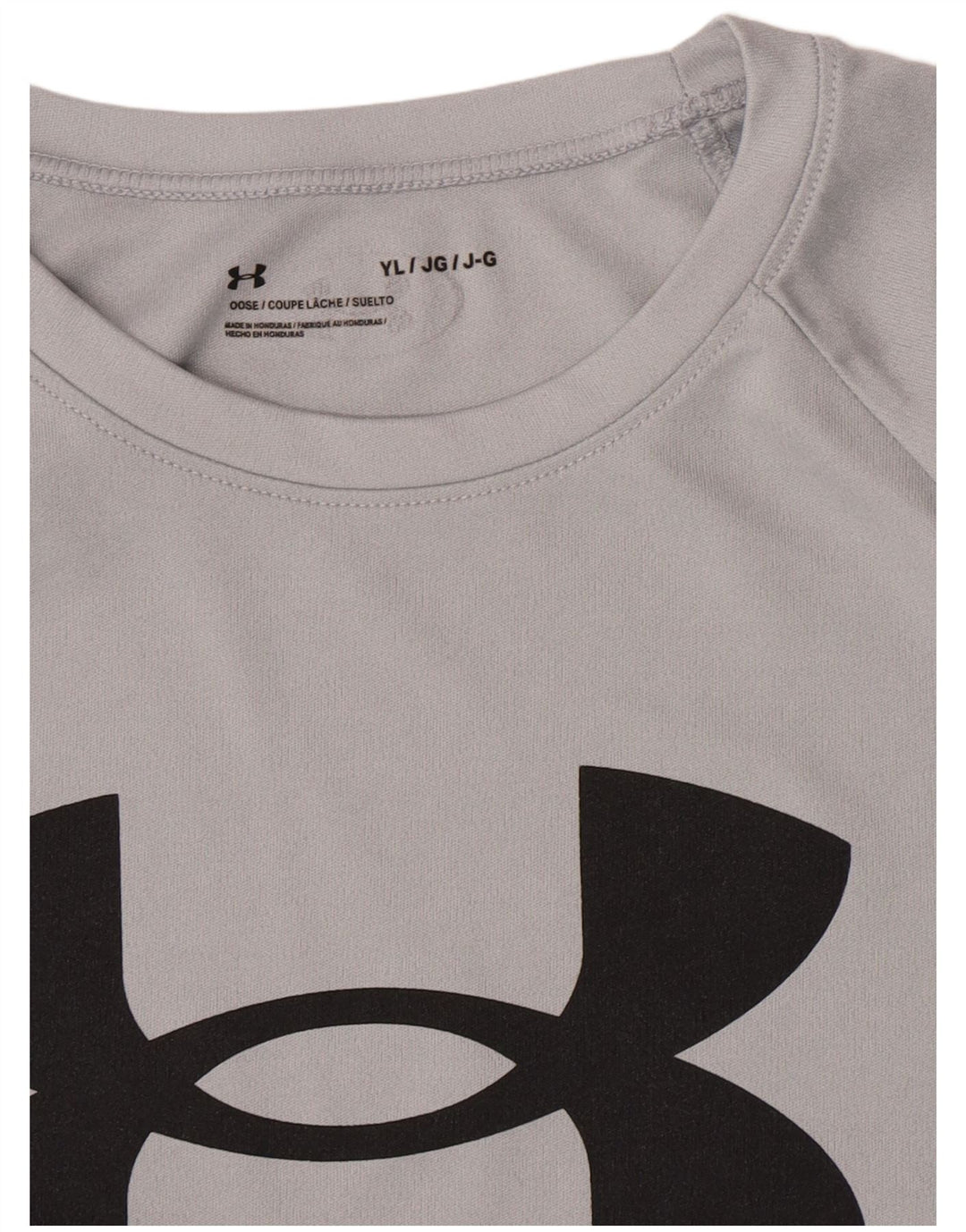 Under Armour Boys Graphic T-Shirt Top 11-12 Years Large Grey