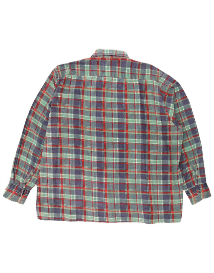 Dolomite Mens Flannel Shirt XL Green Check Cotton