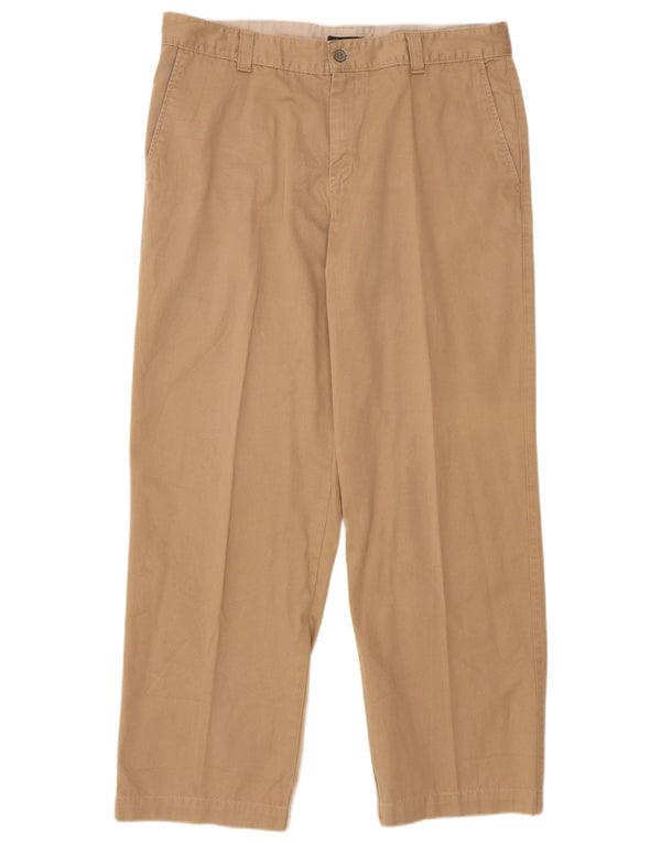 DOCKERS Mens Khakis Straight Chino Trousers W36 L32 Beige