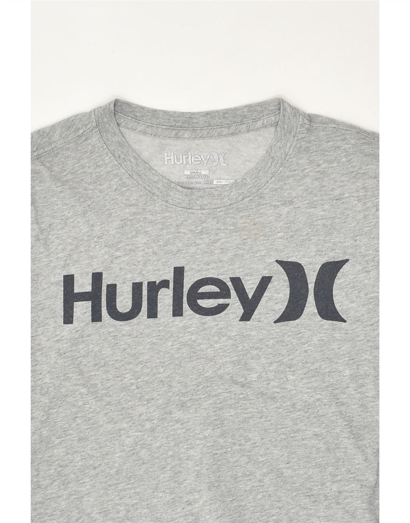 HURLEY Mens Dri Fit Graphic T-Shirt Top Small Grey Cotton | Vintage Hurley | Thrift | Second-Hand Hurley | Used Clothing | Messina Hembry 