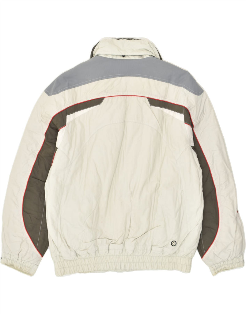 COLMAR Mens Windbreaker Jacket IT 52 XL Grey Colourblock Polyester | Vintage Colmar | Thrift | Second-Hand Colmar | Used Clothing | Messina Hembry 