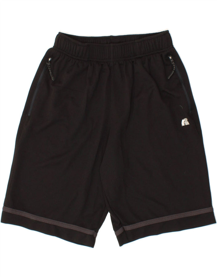 RUSSELL ATHLETIC Mens Sport Shorts Medium  Black Polyester Vintage Russell Athletic and Second-Hand Russell Athletic from Messina Hembry 