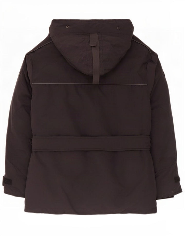 Canadiens Mens Hooded Padded Jacket UK 36 Small Black Cotton