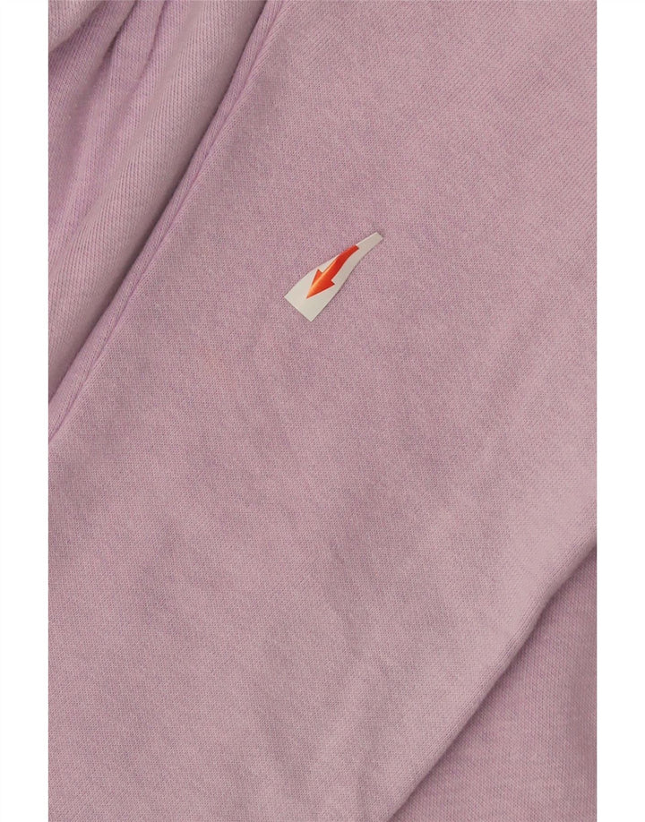 Champion Mens Zip Neck Sweatshirt Jumper Small Purple Cotton