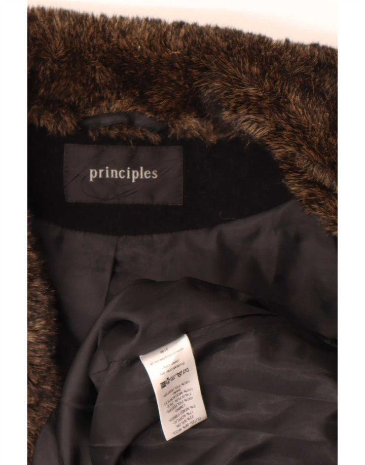 Principles Womens Blazer Jacket UK 18 XL Black Wool