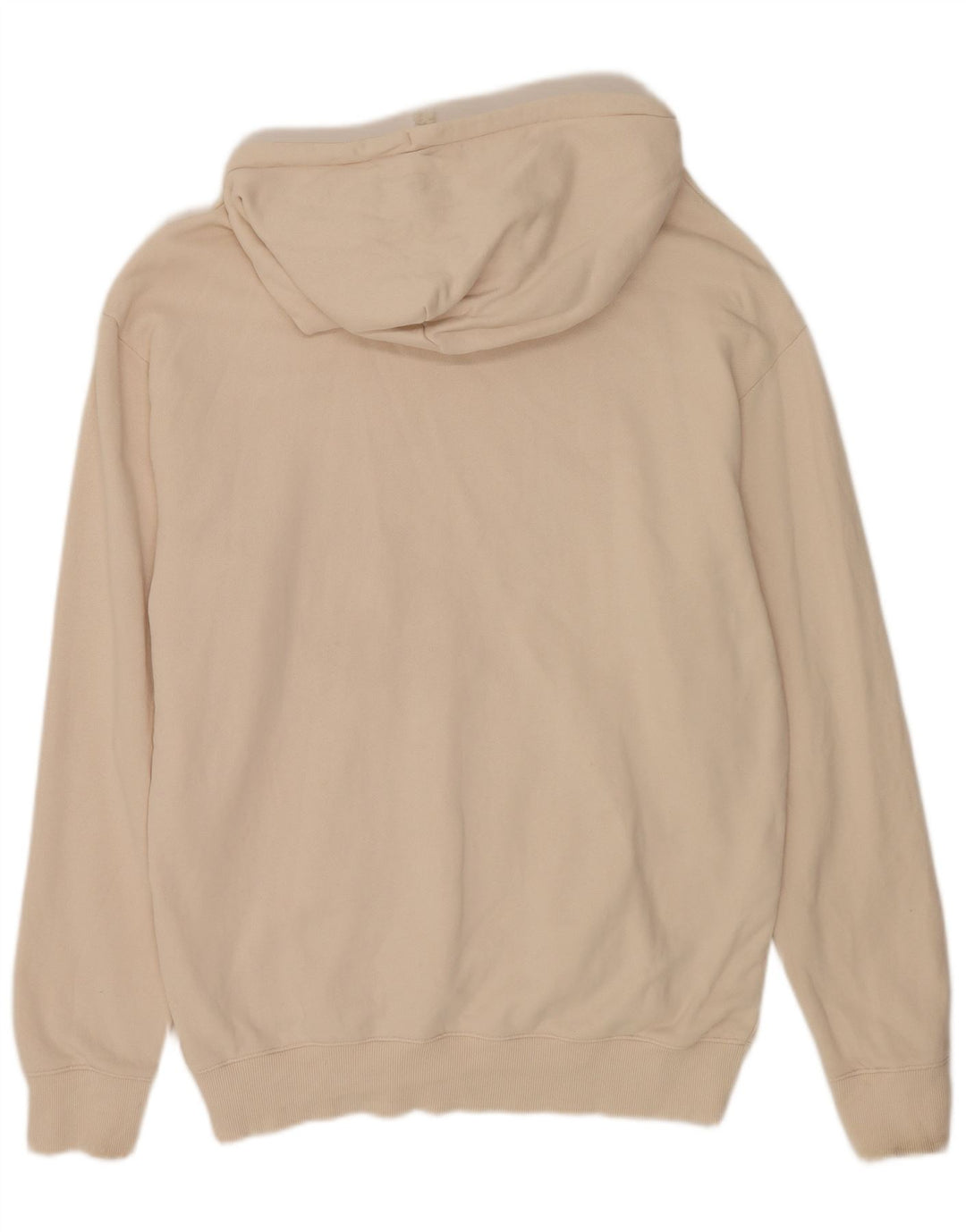 Reebok Mens Hoodie Jumper Large Off White Cotton