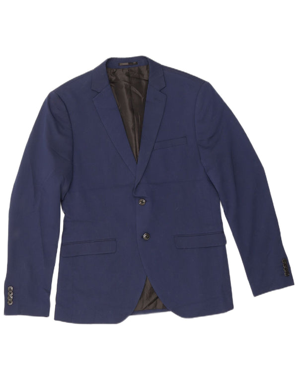 Jack & Jones Mens 2 Button Super Slim Blazer Jacket IT 50 Large Navy Blue
