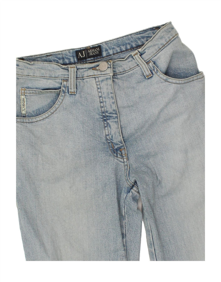 ARMANI Womens Straight Jeans W26 L28 Blue Cotton Vintage Armani and Second-Hand Armani from Messina Hembry 