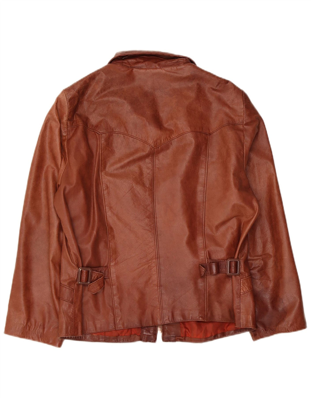 Wilsons Womens Leather Jacket IT 44 Medium Brown Leather