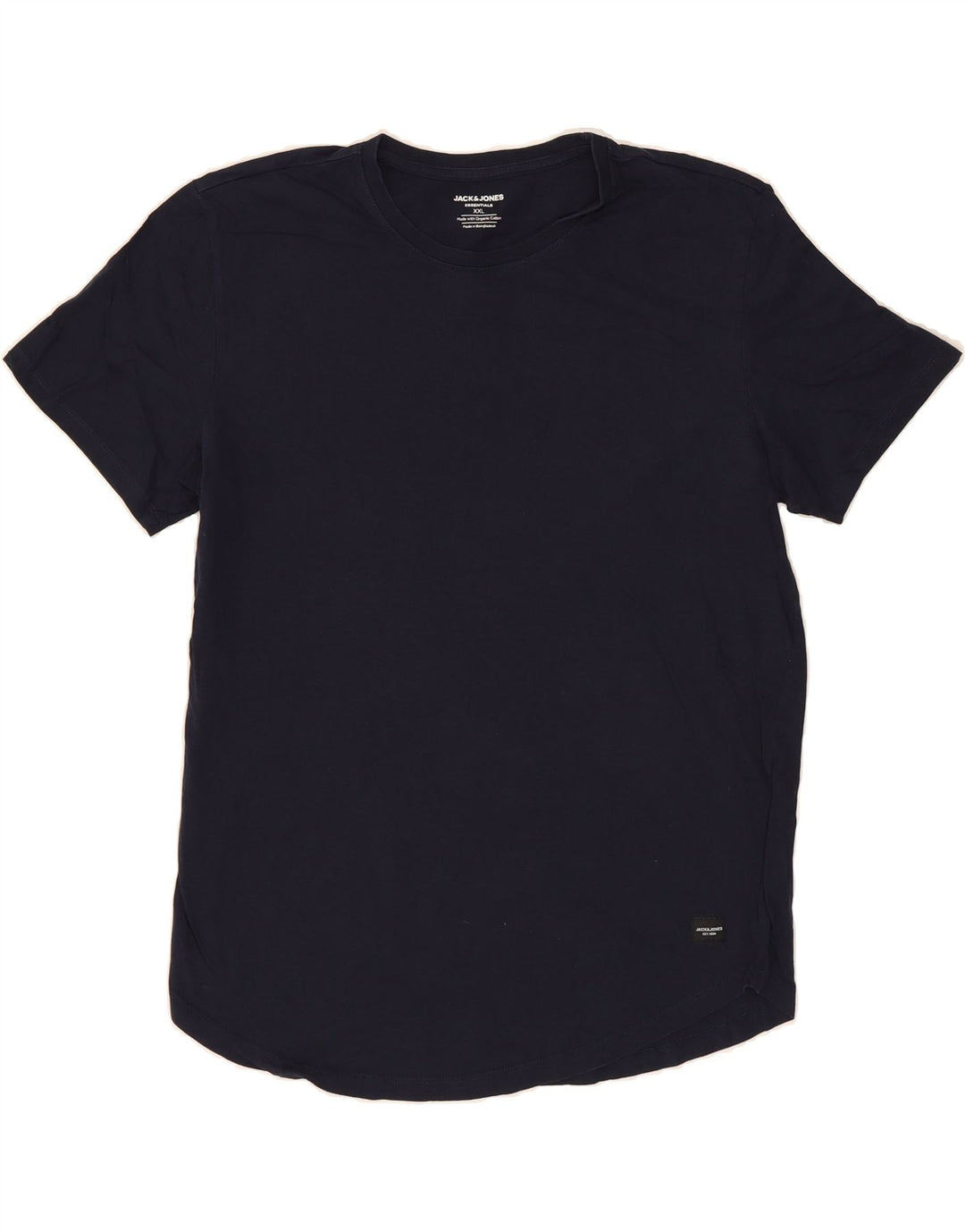 JACK & JONES Mens T-Shirt Top 2XL Navy Blue Cotton Vintage Jack & Jones and Second-Hand Jack & Jones from Messina Hembry 