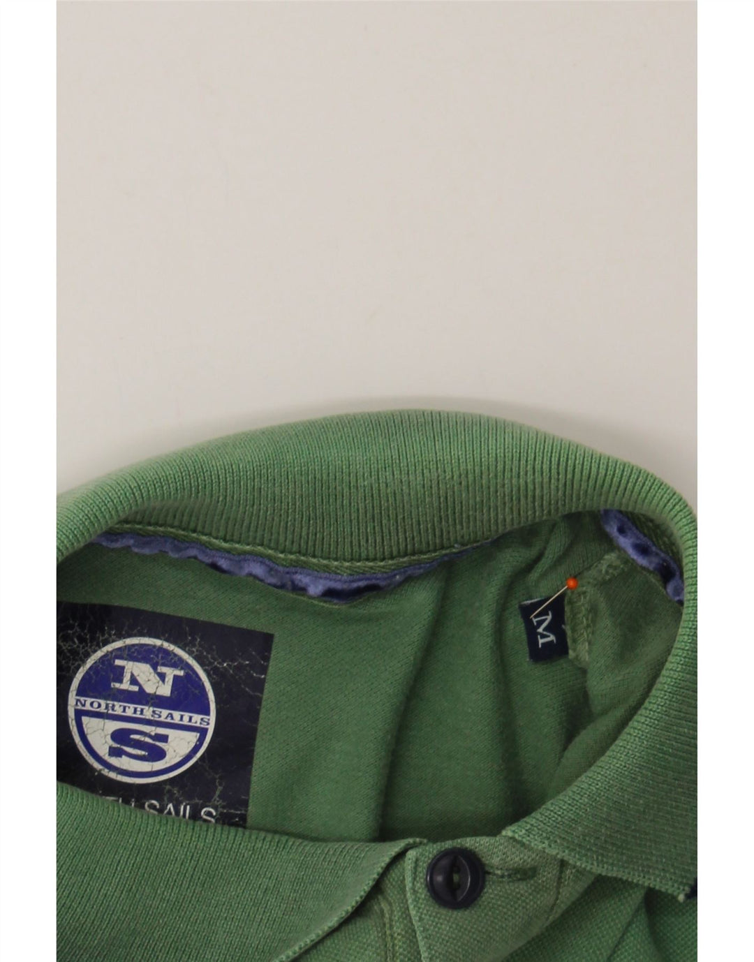NORTH SAILS Mens Polo Shirt Medium Green Cotton Vintage North Sails and Second-Hand North Sails from Messina Hembry 