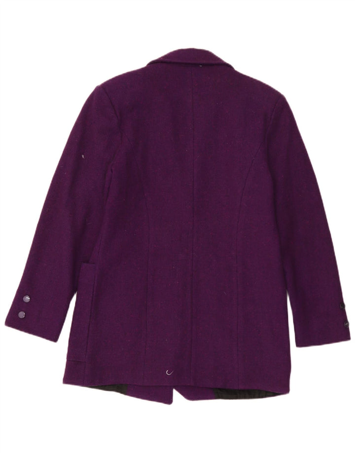 Vintage Womens 3 Button Blazer Jacket UK 12 Medium Purple
