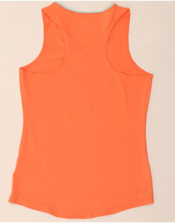 Reebok Womens Vest Top UK 12/14 Medium Orange Polyester