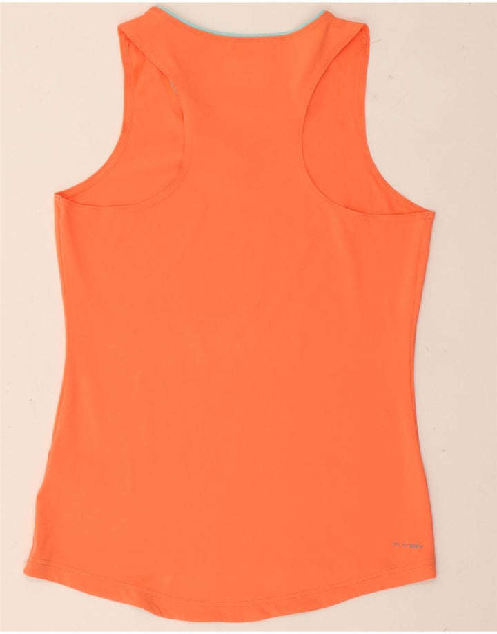 Reebok Womens Vest Top UK 12/14 Medium Orange Polyester