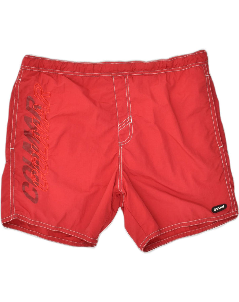 COLMAR Mens Swimming Shorts IT 52 XL  Red Nylon | Vintage Colmar | Thrift | Second-Hand Colmar | Used Clothing | Messina Hembry 