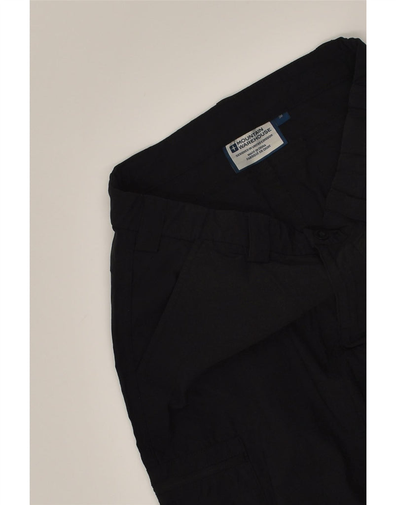 MOUNTAIN WAREHOUSE Mens Straight Cargo Trousers W30 L29  Black Nylon | Vintage Mountain Warehouse | Thrift | Second-Hand Mountain Warehouse | Used Clothing | Messina Hembry 