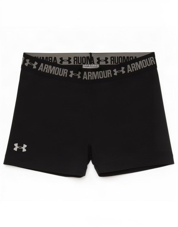 Under Armour Boys Graphic Sport Shorts 7-8 Years Small Black Polyester
