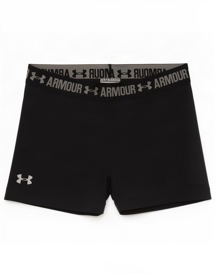 Under Armour Boys Graphic Sport Shorts 7-8 Years Small Black Polyester