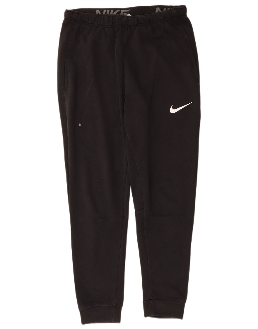 Nike Mens Dri Fit Tracksuit Trousers Joggers Medium Black Cotton